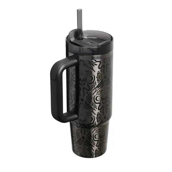 Stanley Halloween Quencher H2.0 FlowState Tumbler 40oz Deadly Damask 30oz - Picture 2 of 3